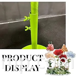 Decoração floral de peônia rosa encantadora com luz para eventos